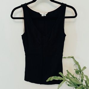 Boden Black V-Neck Tank